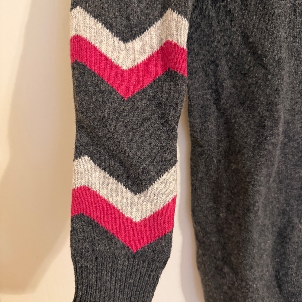 NWT Hottotties Cozy Sweater Dress gray pink women M wool blend - Picture 9 of 9
